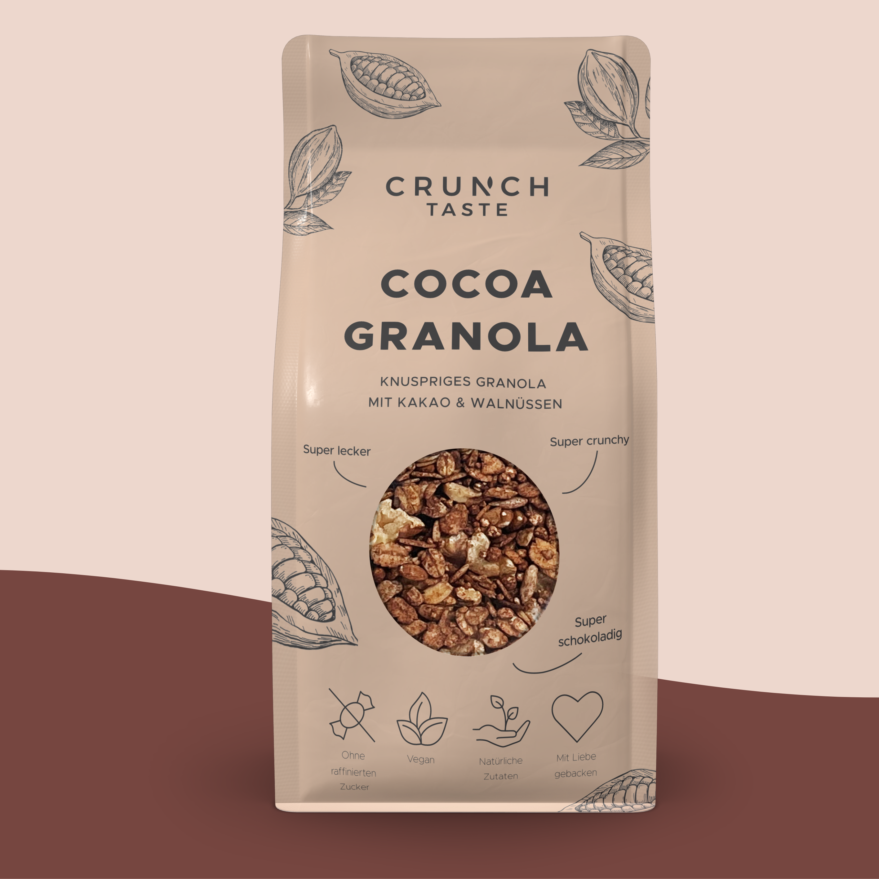 COCOA GRANOLA | Granola mit Kakao und Walnüssen | 250g