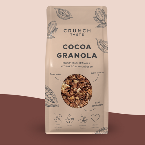 COCOA GRANOLA | Granola mit Kakao und Walnüssen | 250g