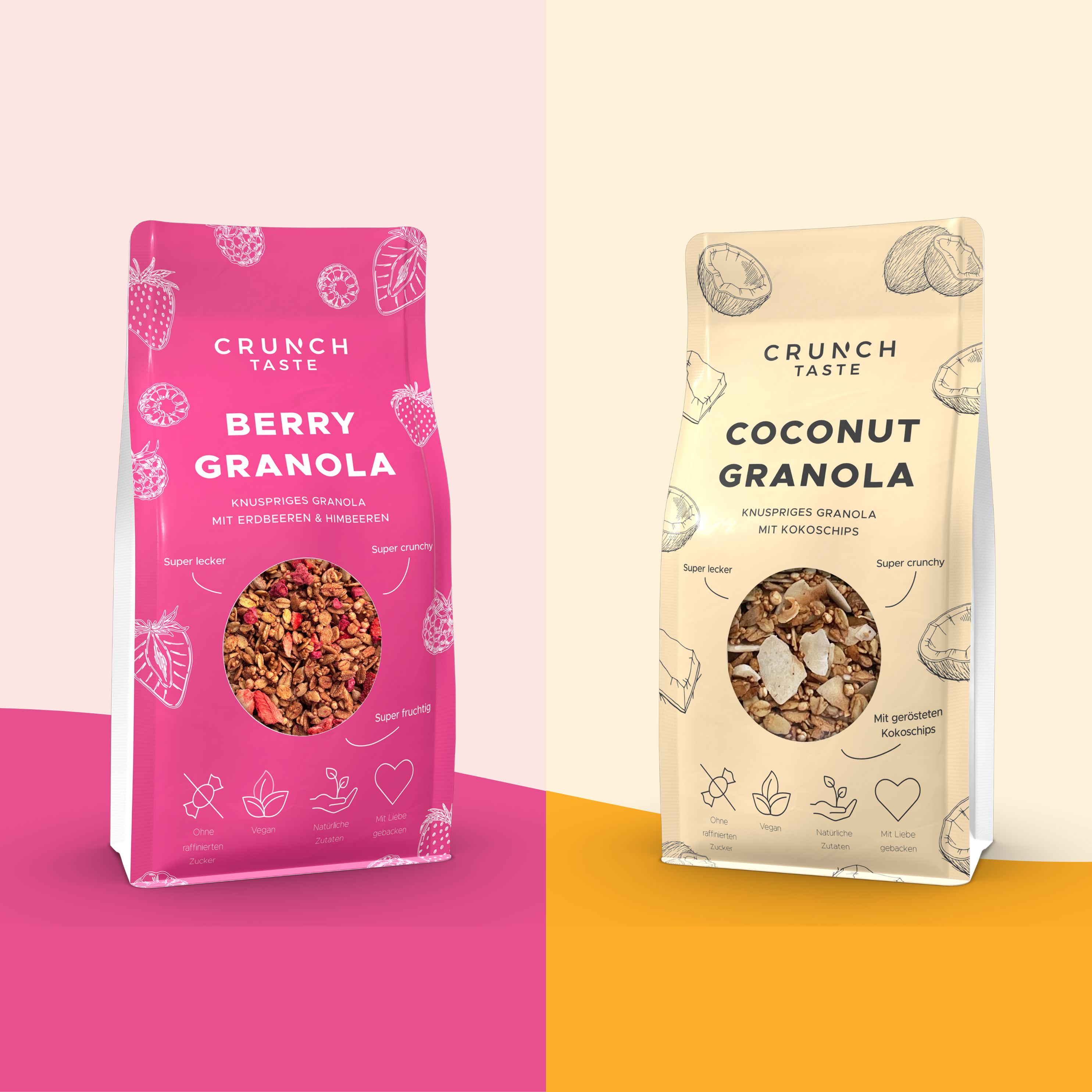 SUMMER BUNDLE | Berry Granola & Coconut Granola | 2 x 250g